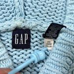 Gap Vintage 2000 Thick Knit Hooded Sweater Womens Medium Baby Blue Photo 5