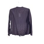 Gap Purple Polka Dot Semi Sheer Long Sleeve Button Up Silk Blend Top XL NWT Photo 2