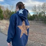 Hanes Leopard Print Star Patchwork Hoodie Photo 2