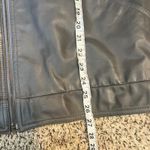 London Fog Women's Gray Faux Leather Bomber Jacket "Outerwear of Distinction" Photo 5