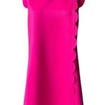 Ted Baker London Fresh Start Swing Mini Dress Pink Scalloped Hem, Sz US 6 Photo 0