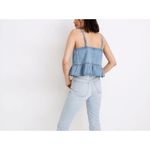 Madewell light Denim Peplum Cami size 4 Photo 2