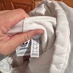 Adidas  - Originals - Cropped White Hoodie with Black Logo Photo 1