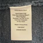 Talbots Merino Sweater Jacket Blazer in Heathered Denim Blue Medium Photo 6