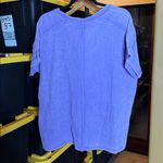 Zenana Outfitters NWOT Acid Washed Double Gauze Short Sleeve Shirt Lavender Size Small Photo 11