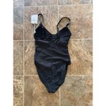 Good American  Ruched One Piece Swimsuit Black Size 1 Photo 6