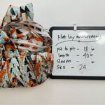 Mile Gabrielle Maxi Dress Womens 3X Bright Geometric Print‎ Ruffled Straps Orange Photo 11