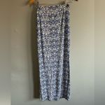 Cynthia Rowley  Blue and White Long Wrap Skirt | Size: S Photo 1