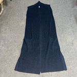 Wilfred  Aritzia Dunkirk Merino Wool Long‎ Sweater Vest Duster Ashen Grey Small Photo 2