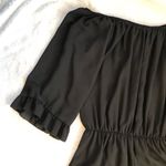 The Impeccable Pig  Black Off the Shoulder Romper Photo 4