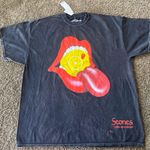 Urban Outfitters Rolling Stones Tongue Black Tee Size XL Photo 0