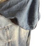 American Eagle Denim Casual Jacket with Hoodie | Size M Photo 5