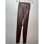 Brand New Offline by Aerie Women's Size XS High Rise Faux Leather Leggings Brown Photo 2