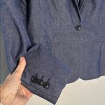 Banana Republic NEW  Classic Fit Blazer Blue Chambray Preppy Office Chic Casual Photo 1