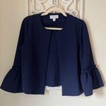 Elle S2‎  Coastal Navy Blue Bell Sleeve Ponte Jacket Size XS Photo 1