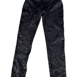 SPANX Leggings Size L Black Camouflage High Waist Shiny Sculpting Shapewear Size L Photo 0
