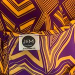 J&M CLOTHING Gameday DRESS Size S Bell Sleeve PURPLE GOLD Yellow JM Photo 2