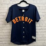 Victoria's Secret PINK MLB Collection Detroit Tigers Baseball Jersey Medium Blue Photo 0