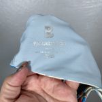 Blackbough Women S Cream Blue Floral Bikini Top Scrunch Front Beaded Adjustable Photo 6