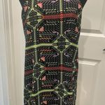 Meghan Los Angeles Womens Sz S Trapeze Aztec Artsy Halter Black Neon Mini Dress Photo 0