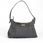 St. John  Signature Black Jacquard shoulder bag with adjustable shoulder strap Photo 0