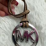 Michael Kors  Tan Silver Logo Bag Charm Photo 0