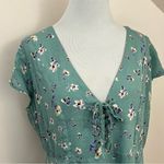 Showpo Secret Cure Mini Dress Mint floral 14 Green Photo 2