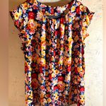Alex and Lili Floral Flutter Sleeve Women's Top
Summer business casual cottage Red Size M Photo 0