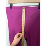 Athleta  Elation Ribbed Legging High Waist Purple Fuschia XL/T Yoga Workout Pants Photo 3