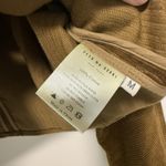 7115 by Szeki Corduroy 3/4 Cropped Shirt Jacket in Sepia Brown Size Medium Photo 5