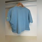 Nike Standard Issue crop shirt blue OVERSIZE FLY basketball Womens -Size Medium Photo 2