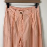 House of Harlow Wide Leg Satin Pants Trousers Peach Women’s Size Small Flowy Pink Photo 2