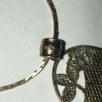 925 Gold Plated Sterling Silver I Love You Pendant Necklace Photo 5