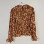 SheIn Floral Lantern Sleeve Blouse Photo 5