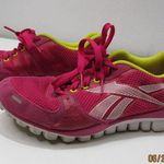 Reebok  Realflex Transition J90199 Pink Yellow Running Shoes Sneakers Womens 9 Photo 0