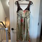 Maurice's Vintage Y2K  Satin‎ Floral Oriental Babydoll Knee Length Floral Dress 18 Photo 4