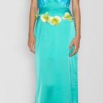 The Wolf Gang Women’s Oahu Two Tone Blue Green Halter Neck Slip Maxi Dress Sz XS Photo 7