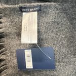 Lucky Brand Heather Dark Grey Brushed Knit Fringe Long Scarf Soft Wrap New NWT Photo 6