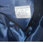 Patra vintage Elegant Navy Blue Skirt Suit with Sheer Sleeves size 12 Photo 1