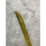 Rayman/Ridless Yellow Snake Print Leather Belt M Made In Thailand Size M Photo 2