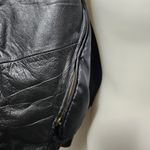 wilson's leather Vintage  Black Leather Moto Jacket Size Medium Photo 3