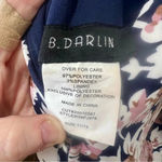 B Darlin B. Darlin for and glare blue with flower print mockneck dress size 11/12 Photo 7