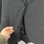 Victoria's Secret Body by Victoria Body Women’s Black White Striped Blazer Jacket Size 16 Photo 3