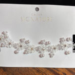 Galina Signature White Crystal, Pearl Necklace Floral Design Photo 0