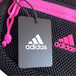 Adidas  New Airmesh Waist Pack Adjustable Strap Black Hot Pink Front Zip Pocket Photo 5