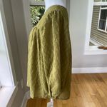 Ophelia Roe  Olive Green Textured Flowy Blouse Top Size Medium NWT Photo 1