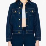 American Apparel Vintage resin dark wash Denim trucker Jacket size XXS Photo 1