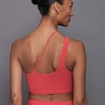 CARBON38 One Shoulder Convertible Bra Top in Melt Tomato Red Photo 1