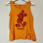 Disney Women’s Disneyland Resort Sleeveless Glitter Mickey Mouse Gold Small EUC Photo 0