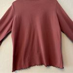J.Jill  burgundy textured knit long sleeve shirt size large Photo 9